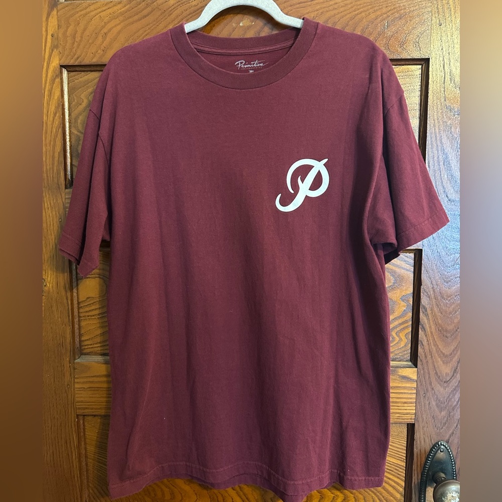Primitive Burgundy Short Sleeve Tee
